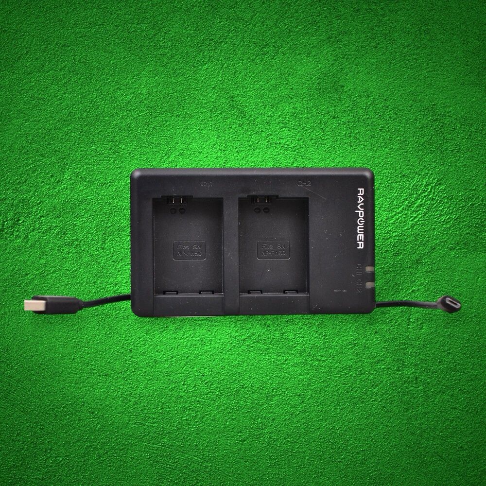 dual usb ravpower rp-pc056 battery savior charger for sony np-fw50 batteries